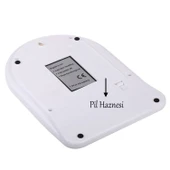 Plastik Dijital Hassas Terazi LCD Ekran Pilli Maksimum 10 kg Tartım Mutfak Tartısı Ölçüm Pil Dahil - 6