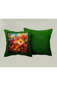 9Renk Rengarenk Dekoratif 3 Boyutlu 40 Cm*40 Cm 2' li Kırlent Kılıfı - 1