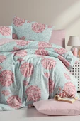 Lastikli Çarşaflı Çift Kişilik Nevresim Takımı Elegant Mint - 3