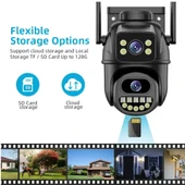 CMR64 Kablosuz güvenlik IP kamera 4K 8MP HD çift Lens Hareket Algılayıcı Akıllı Sensörlü Güvenlik Kamerası - 4