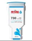Feyink HP 730 Cyan (C) Orijinal Mürekkep Dolumlu Feyink Kartuş 300 ml Mavi - 1
