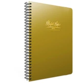 Gıpta Metal Notes Plastik Kapak Spiralli Not Defteri A6 80 Yaprak Kareli (5543) - 2
