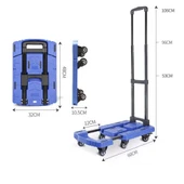 Balatlı Katlanabilir ve Ayarlanabilir Taşıma Arabası 200 kg - 3