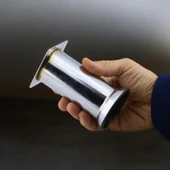 (8 ADET) Metal Krom 12 cm Baza Mobilya Koltuk Kanepe Yatak Çekyat Destek Yükseltme Ayağı Ayakları thumbnail 6