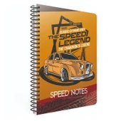 Gıpta Speed Karton Kapak Spiralli Not Defteri A6 48 Yaprak Çizgili (5681) - 2