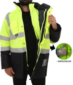 KKDAVM BESTGUARD İŞÇİ PARKASI YÜKSEK GÖRÜNÜMLÜ 5+1 PARKA - ÇOK KULLANIŞLI CEKET MONT PARKA - 11