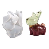 Silikon Kalıp Dekoratif Yılbaşı Geyik Noel Dekorasyon Mum Kalıbı 9.6X5.8 CM - 5