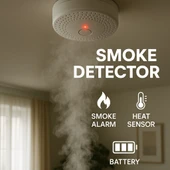 Ct-9451 Pilli Duman Dedektörü Kablosuz Yangın Alarm Sensörü - 1