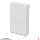 Modilayn YENİ AFRA 100x173x32,5 cm' lik 1 Çekmece, 3 Göz Sepet, 2 Kapak, 6 Raf Dar Alan Banyo Dolabı thumbnail 6