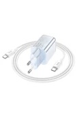 Hoco N46 Glorious Type-C 20W ve USB QC 3.0 18W Çıkışlı Type-C to Type-C Kablolu Şarj Cihazı thumbnail 14