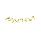 Metal Takı Ve Obje Halkası Vidalı  1 CM  (100 Adet)  Altın - 1