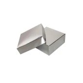 Komple Karton Kutu 5X5X2.2 CM (50 Adet)  Gümüş - 1