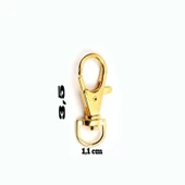 Anahtarlık Klipsi Istakoz Döner Klips Kanca 3.5 CM (25 Adet)  Altın - 2