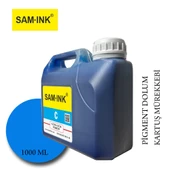 Feyink Samink Canon Lucia Pro Serisi Plotter Pigment Kartuş Dolum Mürekkebi  C (Cyan) -1000ml- - 1