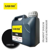 Feyink Samink Canon Lucia TM-TX Serisi Plotter Pigment Kartuş Dolum Mürekkebi BK (Photo Black)-1000ml- - 1