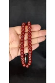ÇUBUK KEHRİBAR TESBİH BASIK MODEL KAHVERENGİ T-436 - 3