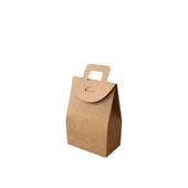 Kına Ve Çerez Çantası Karton DÜZ 7.5X11X4  CM (20 Adet)  Kraft - 1