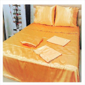 TAÇ SHINE MİCROPOLYESTER ÇİFT KİŞİLİK BASIC NEVRESİM TAKIMI-TURUNÇ - 2
