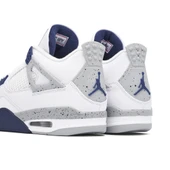 Nike Air Jordan 4 Retro White Midnight Navy thumbnail 4