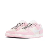 Nike Dunk Low Pink Foam Suede Womens thumbnail 6