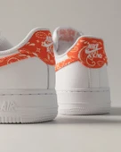 Nike Air Force 1 Low 07 Essential White Rush Orange Paisley thumbnail 2