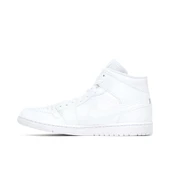 Nike Air Jordan 1 Mid Triple White thumbnail 4