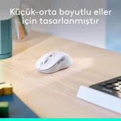 Logitech M650 Signature 910-006255 Beyaz Sessiz Küçük Boy Sağ El Kablosuz Mouse Outlet - 8