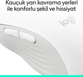 Logitech M650 Signature 910-006255 Beyaz Sessiz Küçük Boy Sağ El Kablosuz Mouse Outlet - 4