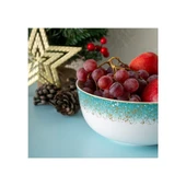 İSTANBUL PORSELEN STARLİGHT FİNE BONE NEW YEAR YILBAŞI SALATA KASESİ 21 CM - 4