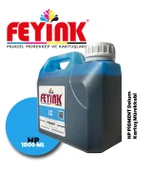 Feyink  Hp Z Serisi Plotter Pigment Kartuş Dolum Mürekkebi LC  Light Cyan -1000ml- - 1