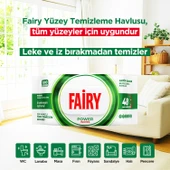 Fairy Power Wipes Aktif Oksijen Yüzey Temizleme Mendili 100 Yaprak | Beyaz Sabun | Beyaz Sirke & Karbonat - 2