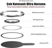 İPhone 16 Pro Max Uyumlu Kamera Lens Koruyucu Silver Renk Lens Koruma - 2