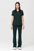 Ultralycra Spaniard - Likralı Doktor Hemşire Forma Takımı Scrubs Üniforma Cerrahi Takım (KADIN) thumbnail 3