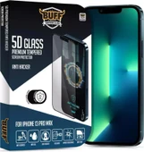 Buff Labs Buff Iphone 13 Pro Max Uyumlu 5D Glass Anti Hacker Ekran Koruyucu - 1
