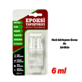 Hızlı Kuruyan Epoksi Yapıştırıcı 6 ml Güçlü Genel Amaçlı Yapışma Metal Plastik Seramik Cam Kullanım - 4