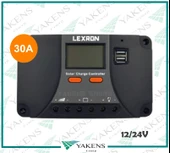 30 Amper 12-24V Solar Pwm Şarj Kontrol Cihazı Lexron - 1