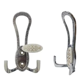 Krom Desenli Vestiyer Portmanto 4 Adet Askılık Metal - 3
