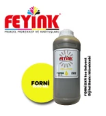 Feyink  Forni Ecosolvent Dijital Baskı Mürekkebi Epson DX5 Kafa Uyumlu Yellow (Sarı) -1000ml- - 1