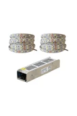 Schuar 3535 Yeni Nesil Şerit Led Beyaz 10 Metre + 10 Amper 120W Trafo - 2