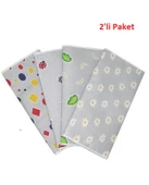 2li Paket Mandaş Lüx Süngerli Ütü Masası Kılıfı Örtüsü Bezi (140x52) - 1