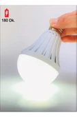 Vie Şarjlı Led Ampul 9W E27 Duy Beyaz Tasarruflu Ampul  Beyaz Işık 9 Watt Beyaz - 2