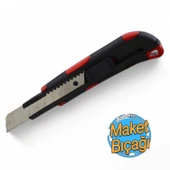 Plastik Kalın Maket Bıçağı Kırtasiye Halı Bıçağı Bıçak 16 cm - 1