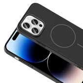 Apple iPhone 14 Pro Max Kılıf M-safe Şarj Özellikli Zore Ruby Sert Kapak thumbnail 5