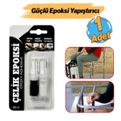 Güçlü Çelik Epoksi Yapıştırıcı 6 ml Metal Plastik Seramik Cam Çelik yalıtım Onarma Doldurma 1 Adet - 1