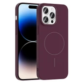 Apple iPhone 14 Pro Max Kılıf M-safe Şarj Özellikli Zore Ruby Sert Kapak thumbnail 11