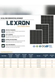 Lexron 110W Monokristal Güneş Paneli - 2