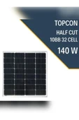 Lexron 140W Half Cut Topcon Güneş Paneli - 1