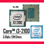 Intel® Core™ i3 2100 3.10 Ghz 3mb Cache Lga 1155p Tray Masaüstü Bilgisayar İşlemci - 1