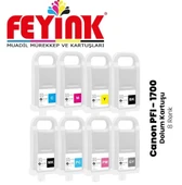 Feyink  Pro-4000S-4100S-6000S-6100S PFI-1700 Kolay Dolabilen Dolum Kartuşu Çipli 8 Renk - 1