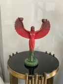 İsis melek kanadı şamdan biblo Renkli - 2